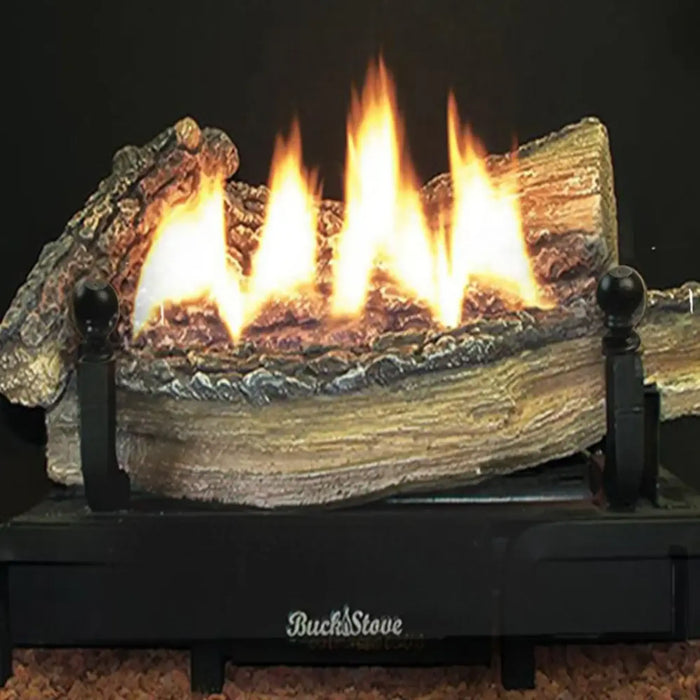 Buck Stove - 18-Inch Ventless Gas Log Set - CR8T