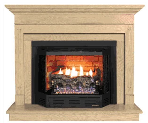 Buck Stove - Model 34 Contemporary Corner Mantel - Unfinished