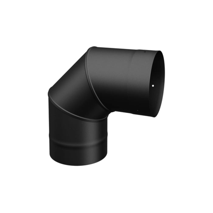 Drolet - 90° Elbow Single Wall Black Pipe - 7"Ø