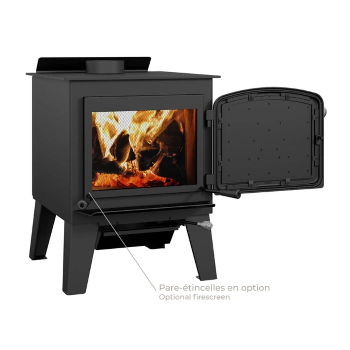 Drolet - Black Stage II - Wood Stove Extra Large - 90,000 BTU