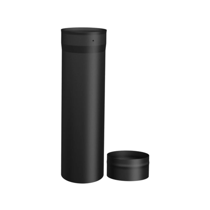 Drolet - Slip Connector Single Wall Black Pipe - 7"Ø (4"-18")