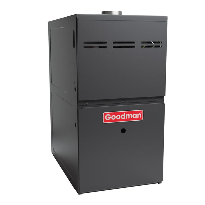 Goodman - 80,000 BTU 80% AFUE 9-Speed Gas Furnace Low NOx California Model - Upflow/Horizontal - Two Stage - 115V