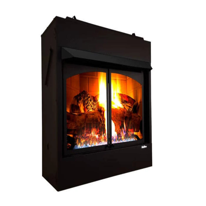 Buck Stove - Oak 36/42-Inch Ventless Gas Fireplace - 40,000 BTU