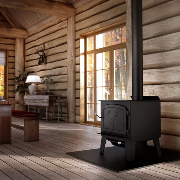 Drolet - Black Stage II - Wood Stove Extra Large - 90,000 BTU