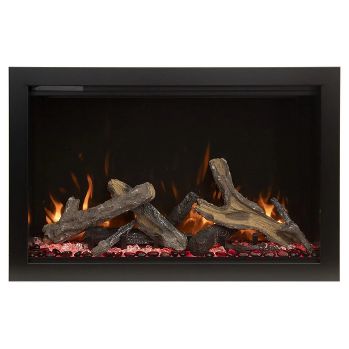 Amantii - Traditional Lumina 38-Inch Built-In Indoor/Outdoor Smart Electric Firebox Insert