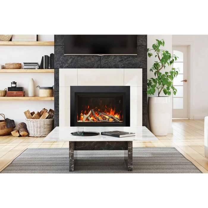Amantii - Traditional Lumina 38-Inch Built-In Indoor/Outdoor Smart Electric Firebox Insert