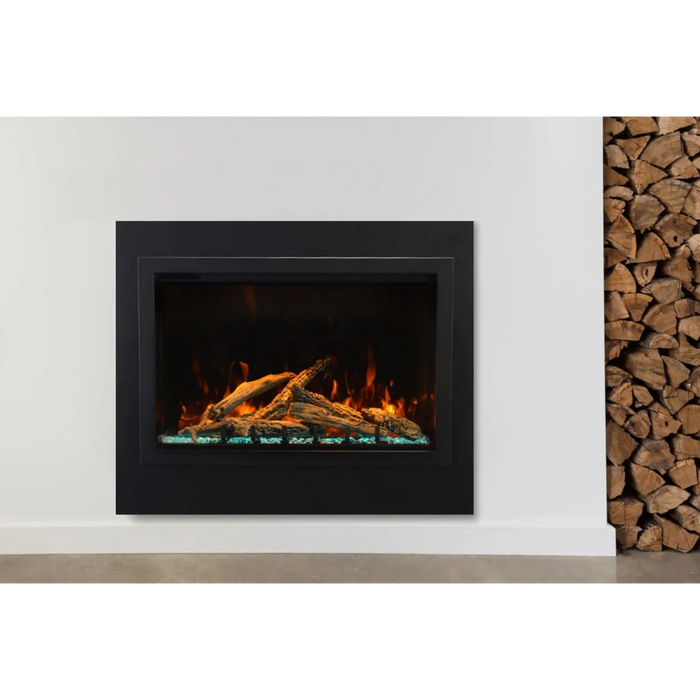 Amantii - Traditional Lumina 38-Inch Built-In Indoor/Outdoor Smart Electric Firebox Insert