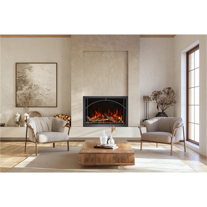 Amantii - Traditional Lumina 38-Inch Built-In Indoor/Outdoor Smart Electric Firebox Insert