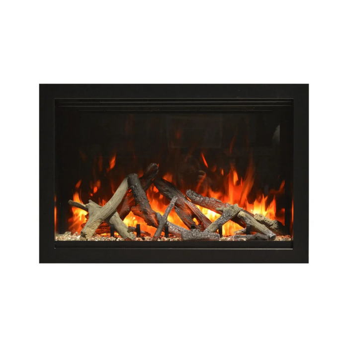Amantii - Traditional Lumina 38-Inch Built-In Indoor/Outdoor Smart Electric Firebox Insert