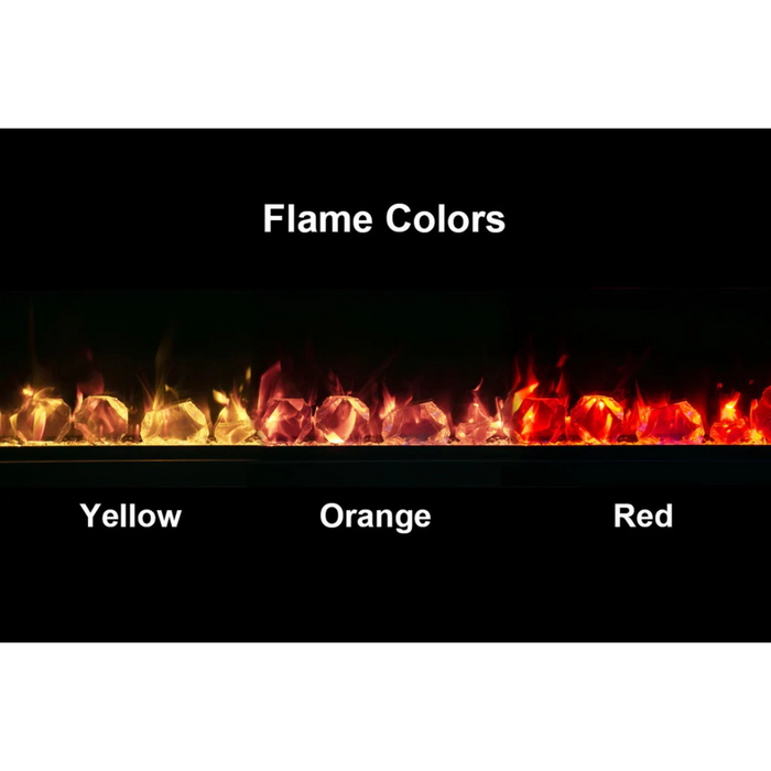 Amantii - Traditional Lumina 38-Inch Built-In Indoor/Outdoor Smart Electric Firebox Insert