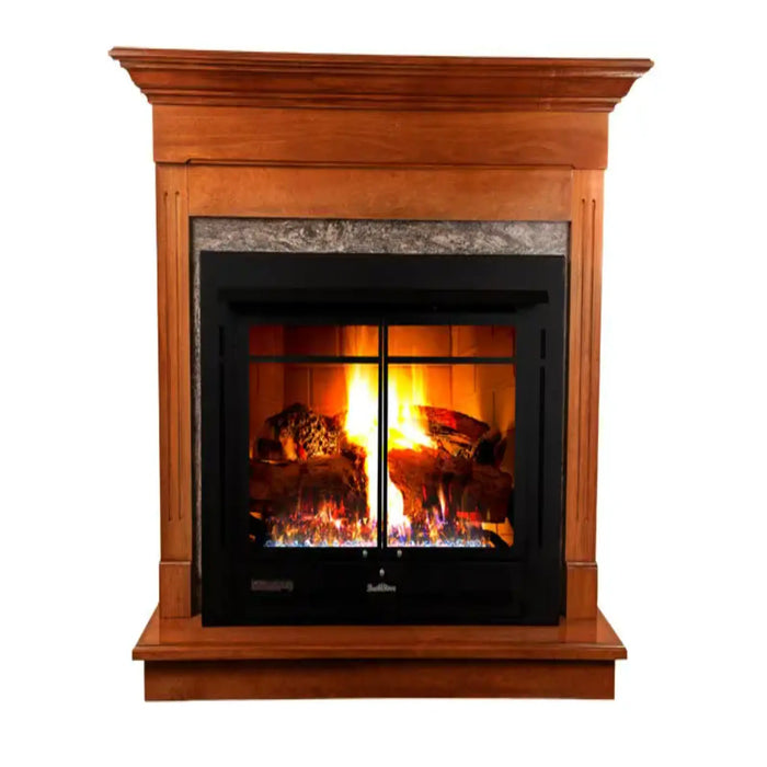 Buck Stove - Model 34 Manhattan 32-Inch Ventless Fireplace With Blower - 33,000 BTU