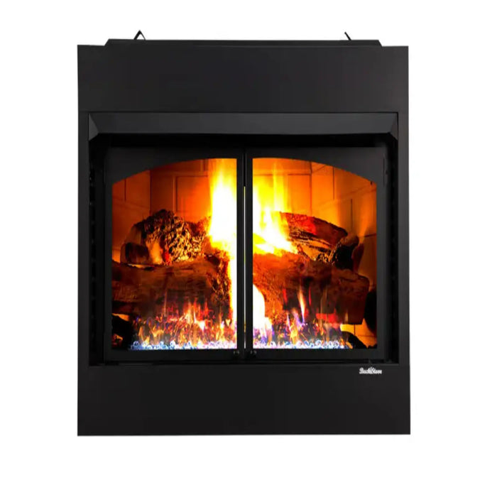 Buck Stove - Oak 36/42-Inch Ventless Gas Fireplace - 40,000 BTU