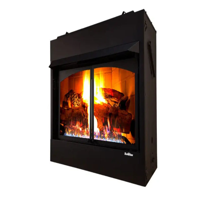 Buck Stove - Oak 36/42-Inch Ventless Gas Fireplace - 40,000 BTU