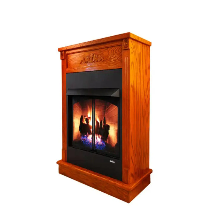 Buck Stove - Model ZCBB 36/42-Inch Ventless Natural Gas Fireplace - 40,000 BTU