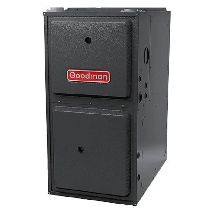 Goodman - 1.5 Ton/60,000 BTU 96% AFUE Gas Furnace and Air Conditioner System - Horizontal - 14.5 SEER2 - R32