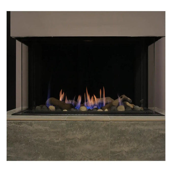 Sierra Flame - Stanford- 38" Three Sided Gas Fireplace - LP 40,000 BTU