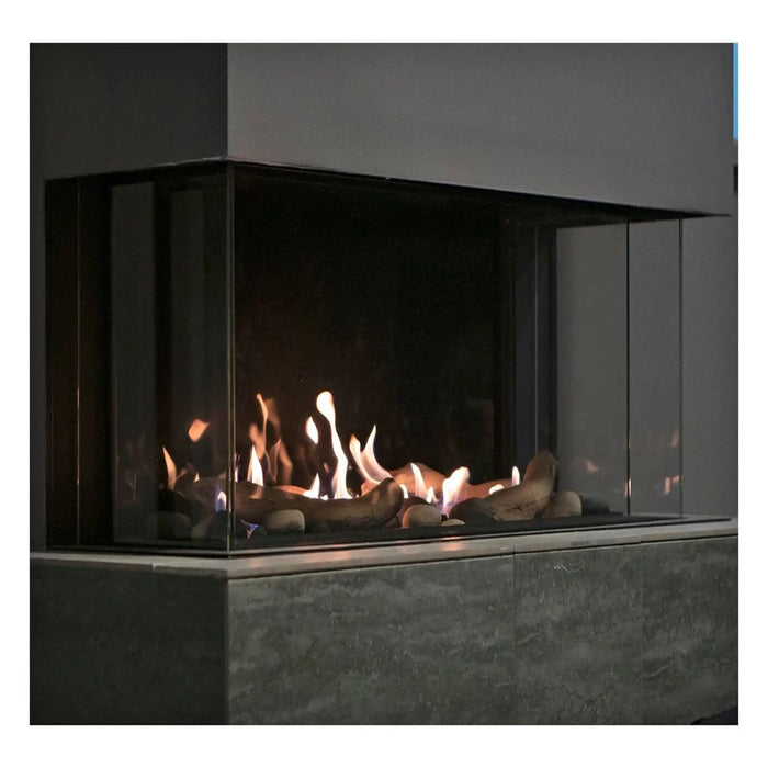 Sierra Flame - Stanford- 58" Three Sided Gas Fireplace - LP 40,000 BTU