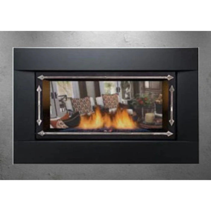 Sierra Flame - Stanford-36" Deluxe See-Thru Direct Vent Linear Fireplace - LP 20,000 BTU