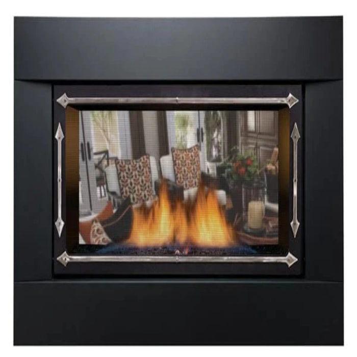 Sierra Flame - Stanford-36" Deluxe See-Thru Direct Vent Linear Fireplace - NG 20,000 BTU