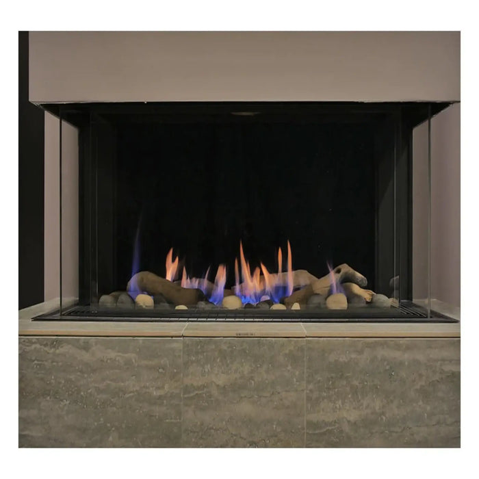 Sierra Flame - Stanford- 58" Three Sided Gas Fireplace - LP 40,000 BTU