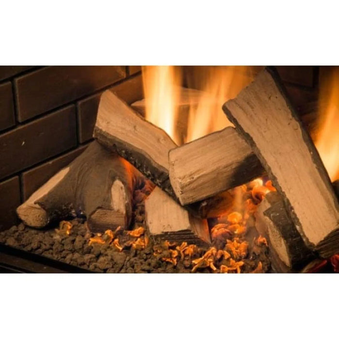 Sierra Flame - Stanford- 30" Deluxe Direct Vent Insert w/ Ceramic Brick Panels & Log set - NG 26,000 BTU