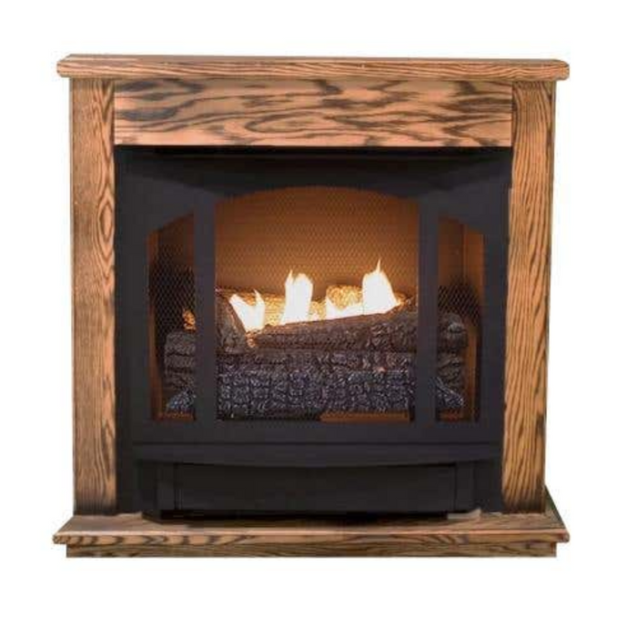 Buck Stove - Model T-33 Standard Mantel - Dark Oak